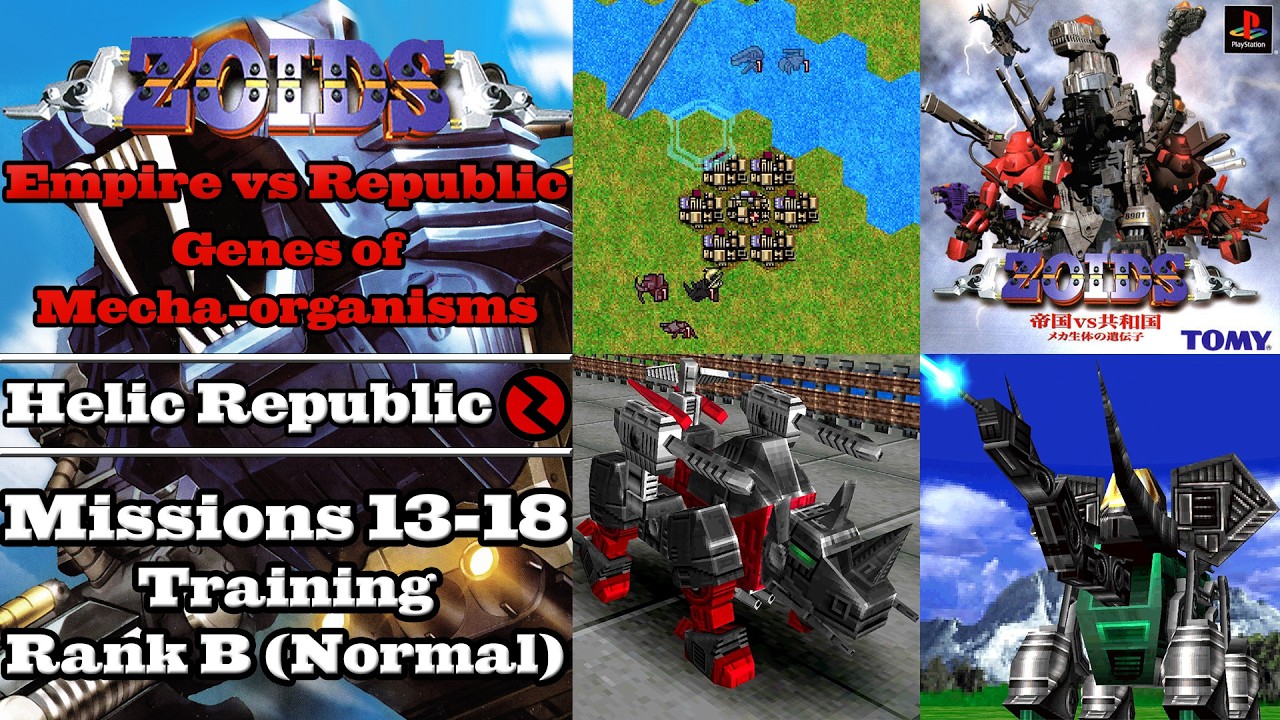 Zoids: Empire vs Republic ~Genes of Mecha-organisms~ -Playthrough- Rep Missions 13-18 Training RankB