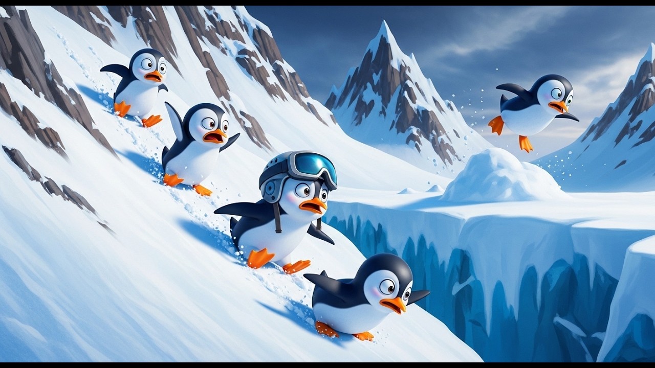 Penguin, Duck & Baby ❄️ Magical Snow Adventure | Kids Songs & Nursery Rhymes | 3D Animation