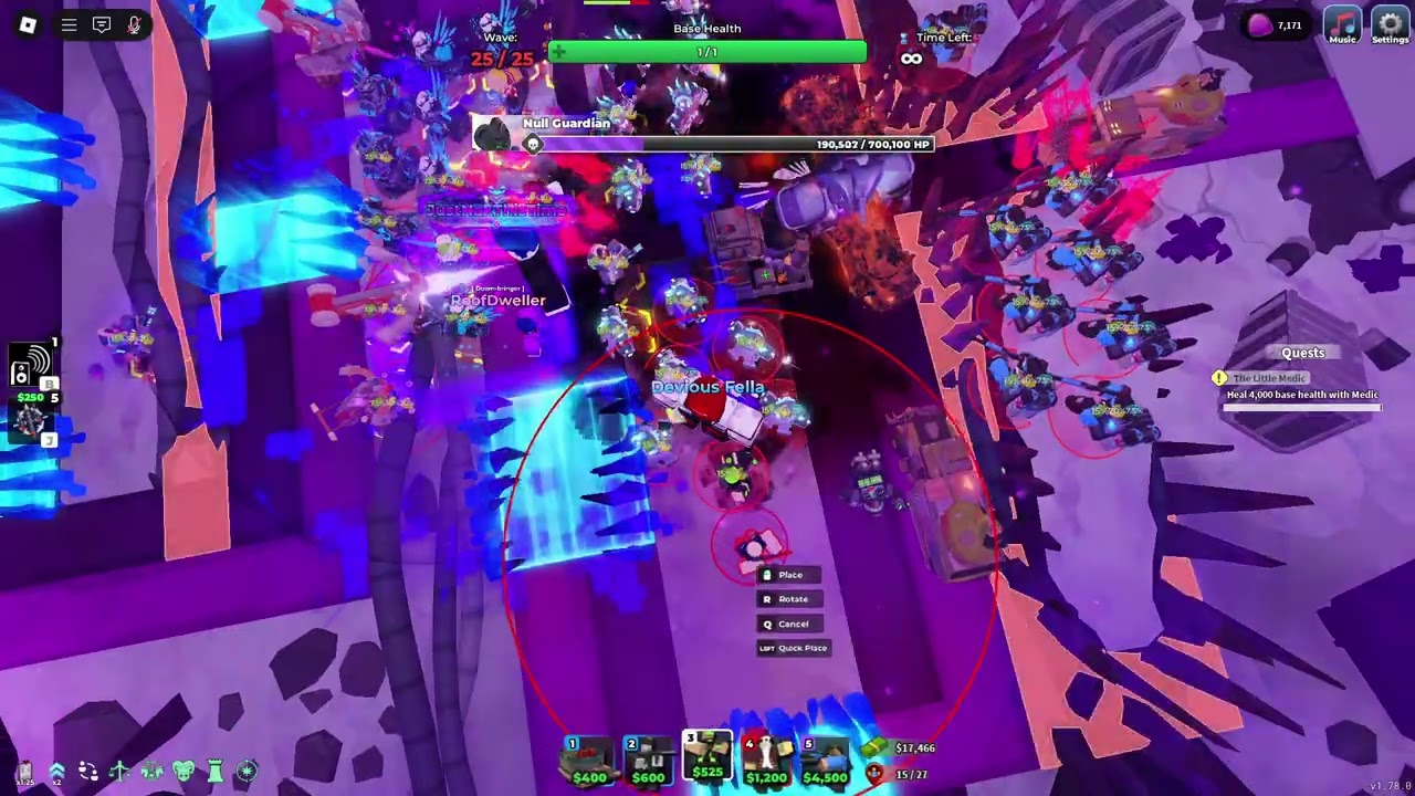 Null Guardian Defeat + Ending (Hard Mode) | TDS Halloween 2025