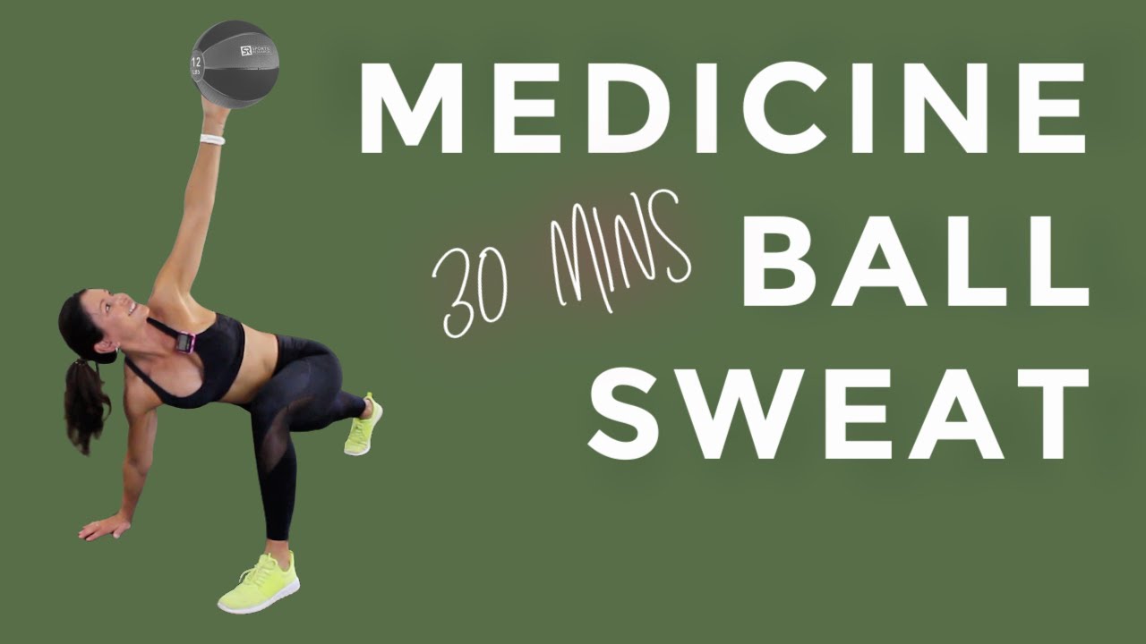 TOTAL BODY MEDICINE BALL CIRCUIT - WITH WARMUP AND COOLDOWN