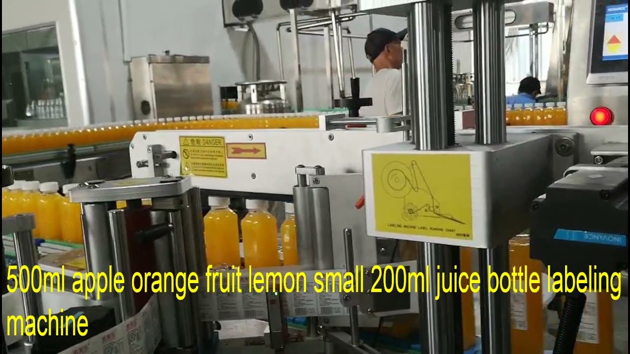 500ml apple orange fruit lemon small 200ml juice bottle labeling machine