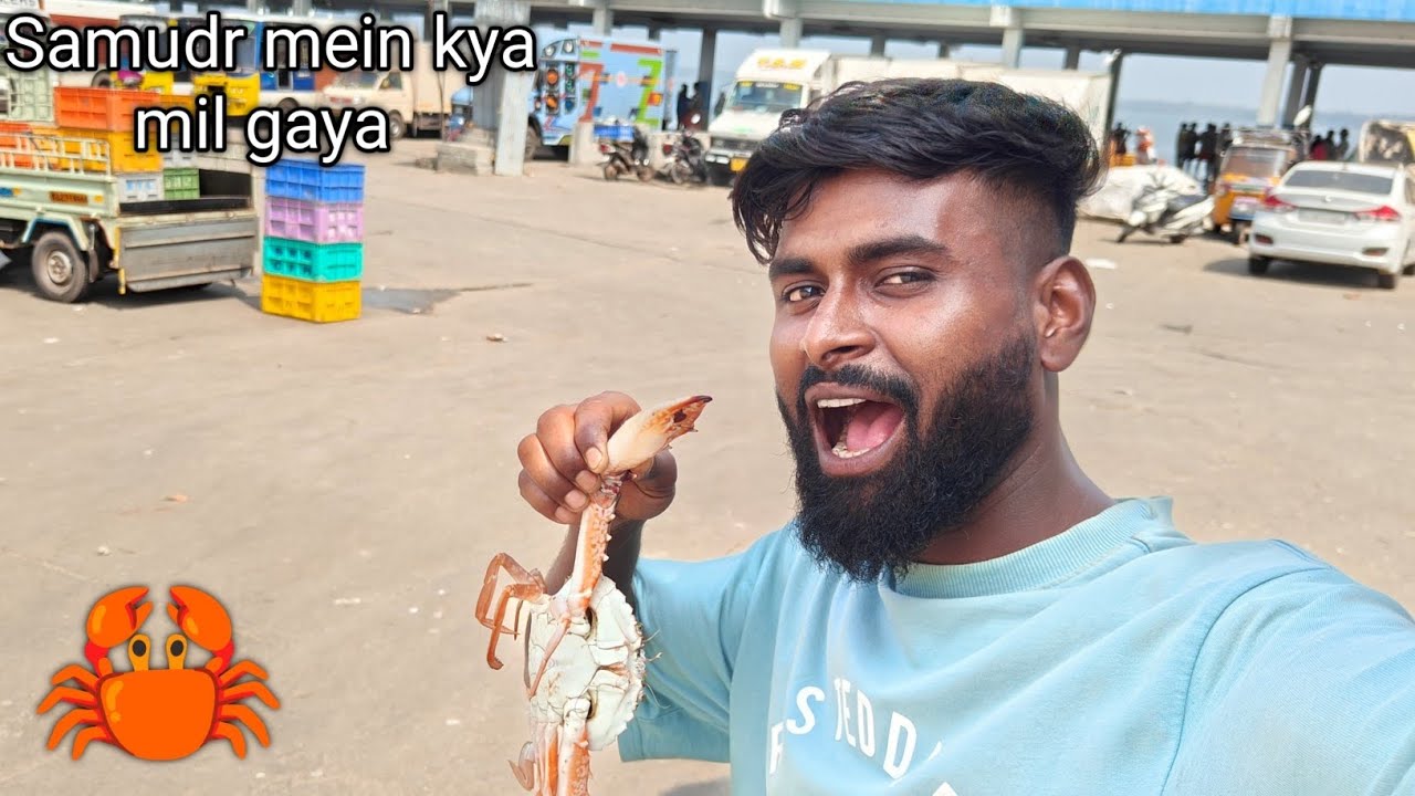 Samudr ki machhalee market 🦀🐟 