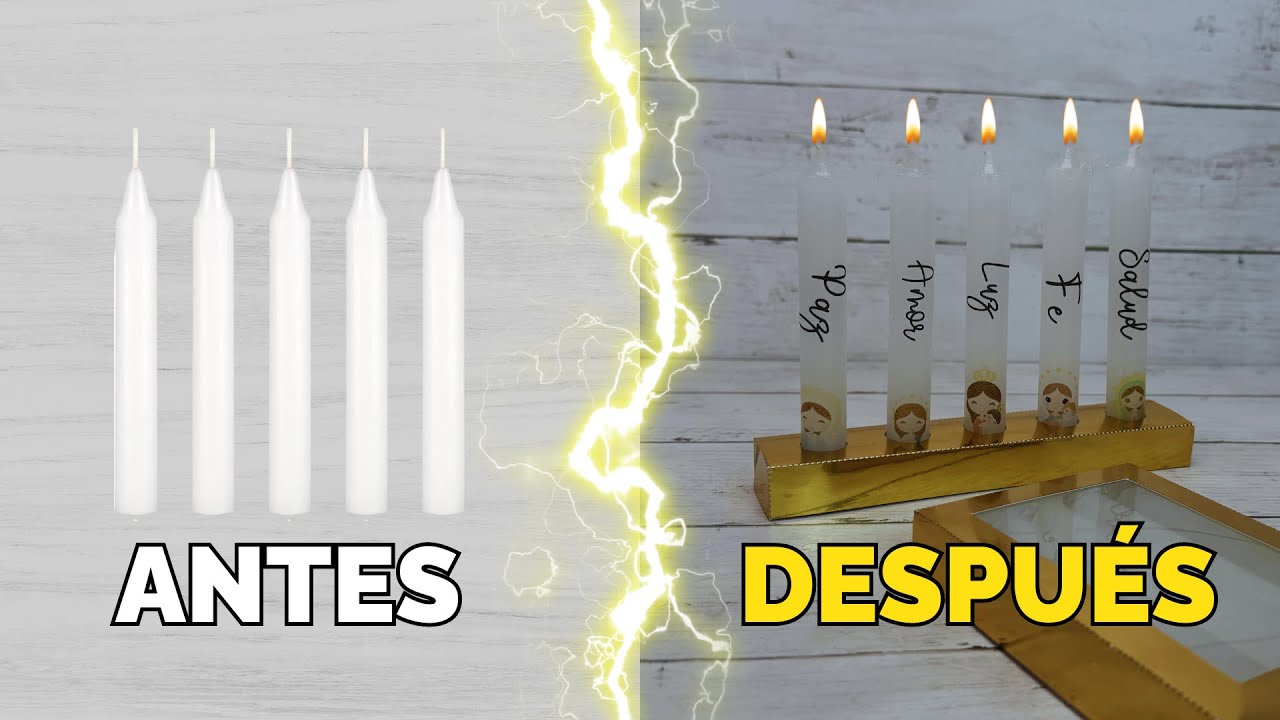 ✨Aprende a Personalizar Velas, T&eacute;cnica de Papel Seda 🕯️✨ Clase Virtual  en www.mecheluna.com🎉