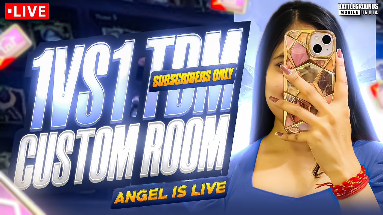 BGMI 1v1 TDM ROOM &ndash; JOIN FAST 🏃 BGMI Live Stream | #shortslive #shortsfeed #bgmi #shorts