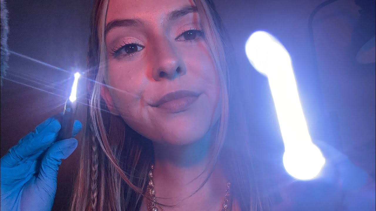 ASMR Eye Exam for Deep Sleep 🥱🪁 Bright Light Triggers Only