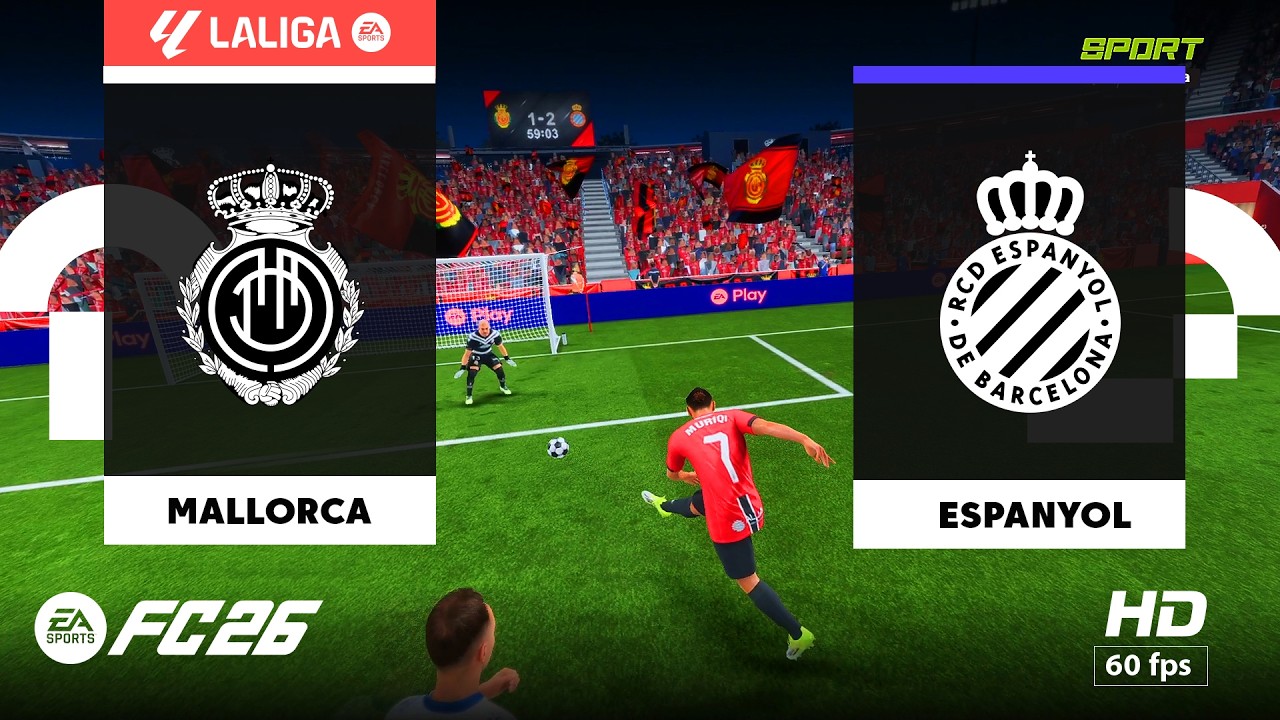 Mallorca vs Espanyol - La Liga | PC [HD60] FC 26