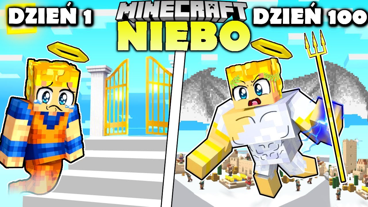PRZEŻYŁEM 100 DNI W NIEBIE MINECRAFT I STAŁO SIĘ TO...