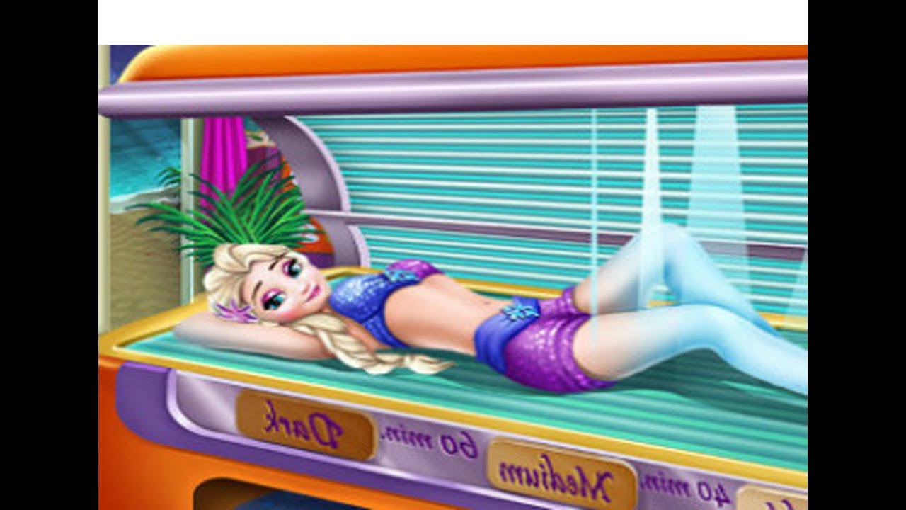 Frozen Quen Elsa Tanning Solarium - New Girls Games