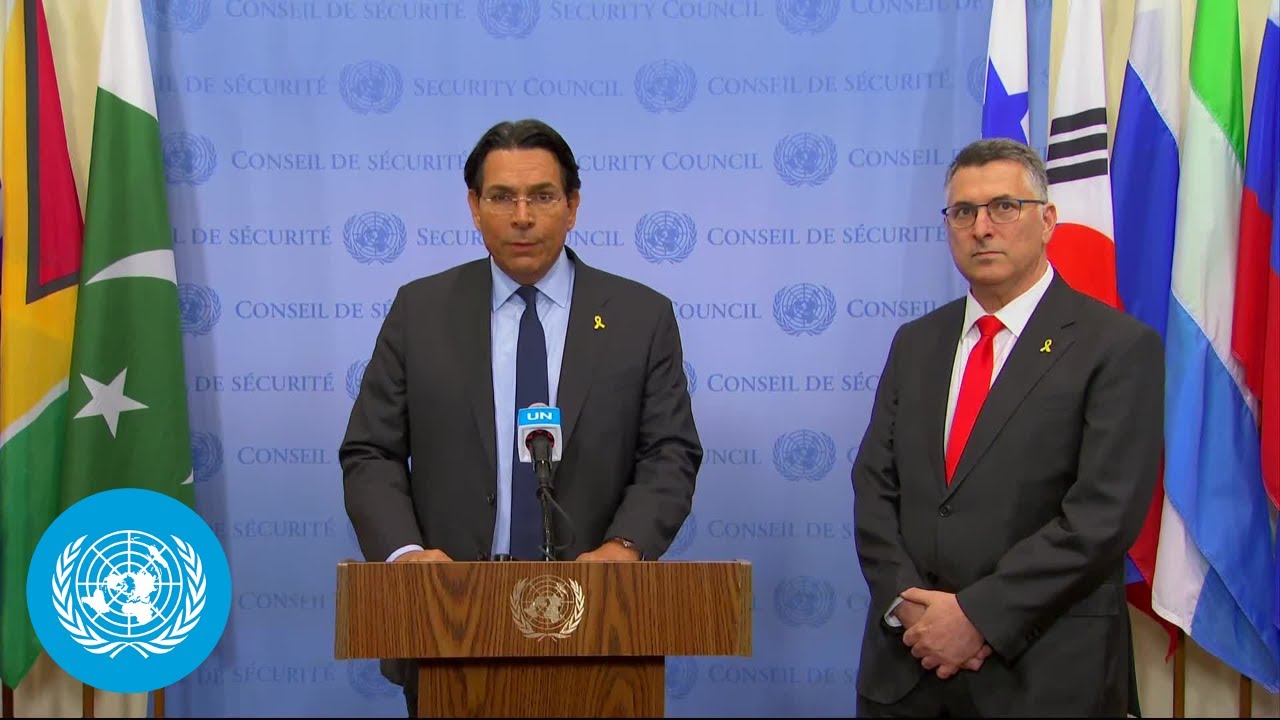 Israel on Palestine - Security Council Media Stakeout | United Nations