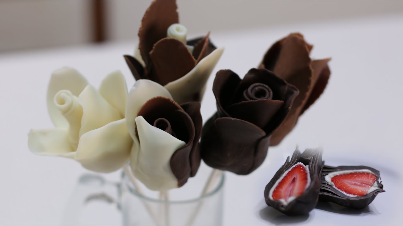 How to Make Chocolate Strawberry Roses | Easy Chocolate Rose Recipe