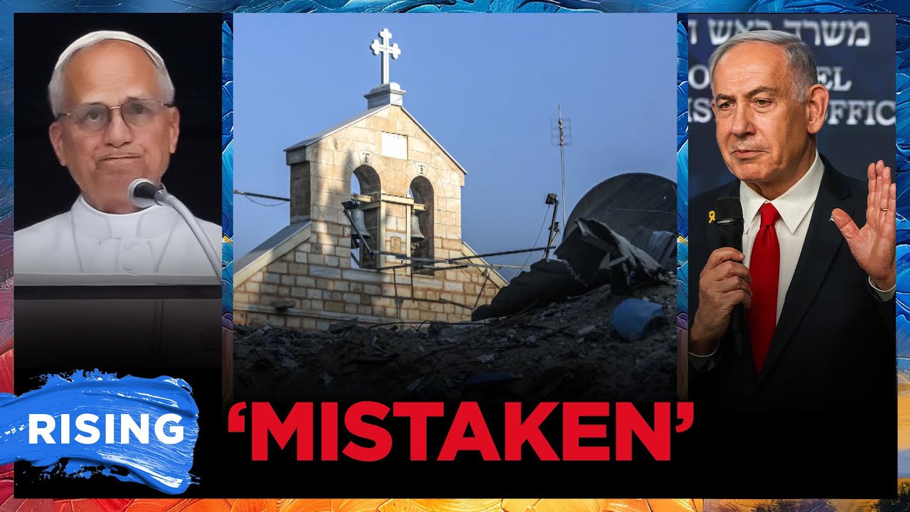 IDF STRIKES Gaza’s ONLY Catholic Church; Pope Leo RESPONDS | RISING