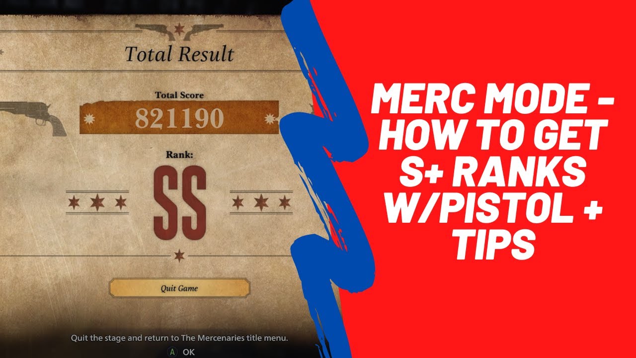 RE Village - GUARANTEED S+ rank tips (PISTOL ONLY) Mercenaries Mode
