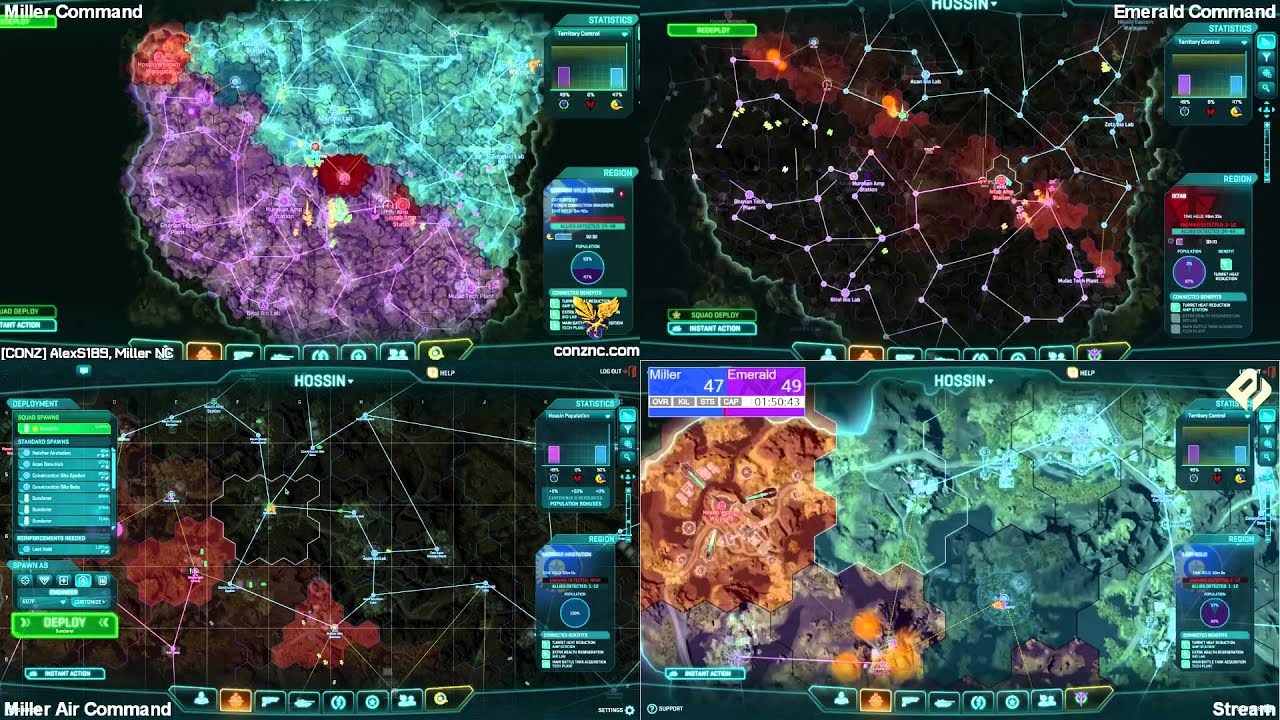 Server Smash 54: Multiple Command POV - Miller vs Emerald 240v240 - PlanetSide 2