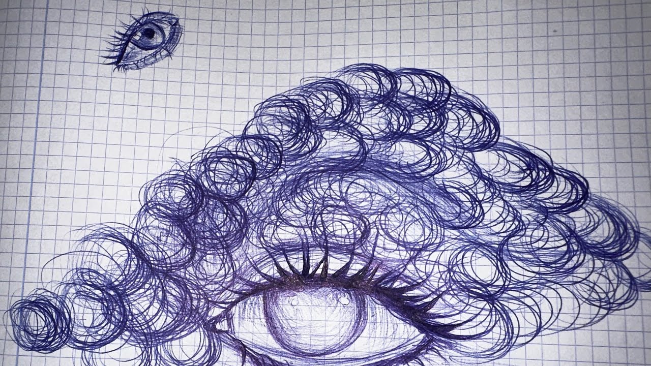 How to draw eye with a ballpoint pen  #ballpoint #art #fyp