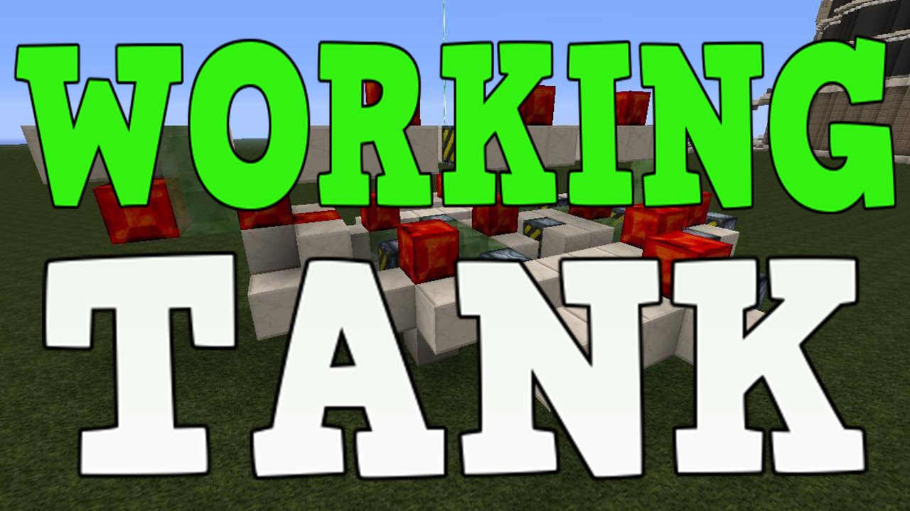Minecraft Xbox 360, PS3 & Wii U - Working Tank With Slime Blocks Tu31!