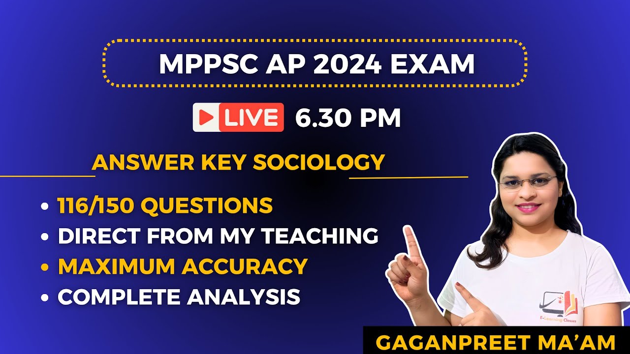 MPPSC Sociology AP Exam 2025 Analysis | Shocking Accuracy | 116 Questions Direct From Our Teaching