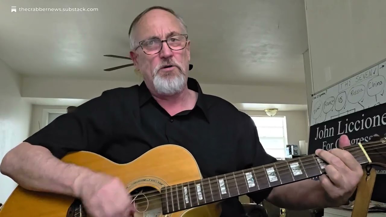 The President Who'll Never Return - a political prophesy in song - by John Liccione