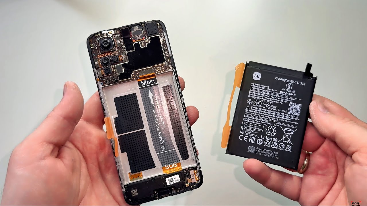 Xiaomi Redmi Note 11 / 11s - Замена Батареи Разборка