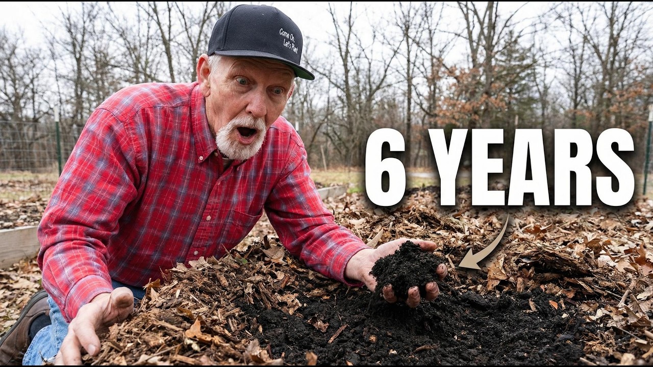 После 6 лет использования мульчи... я больше не могу найти почву.