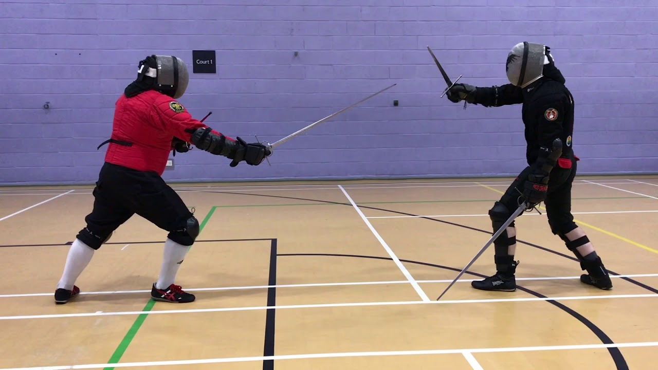 Sidesword & Dagger Sparring - Jordan vs Nick