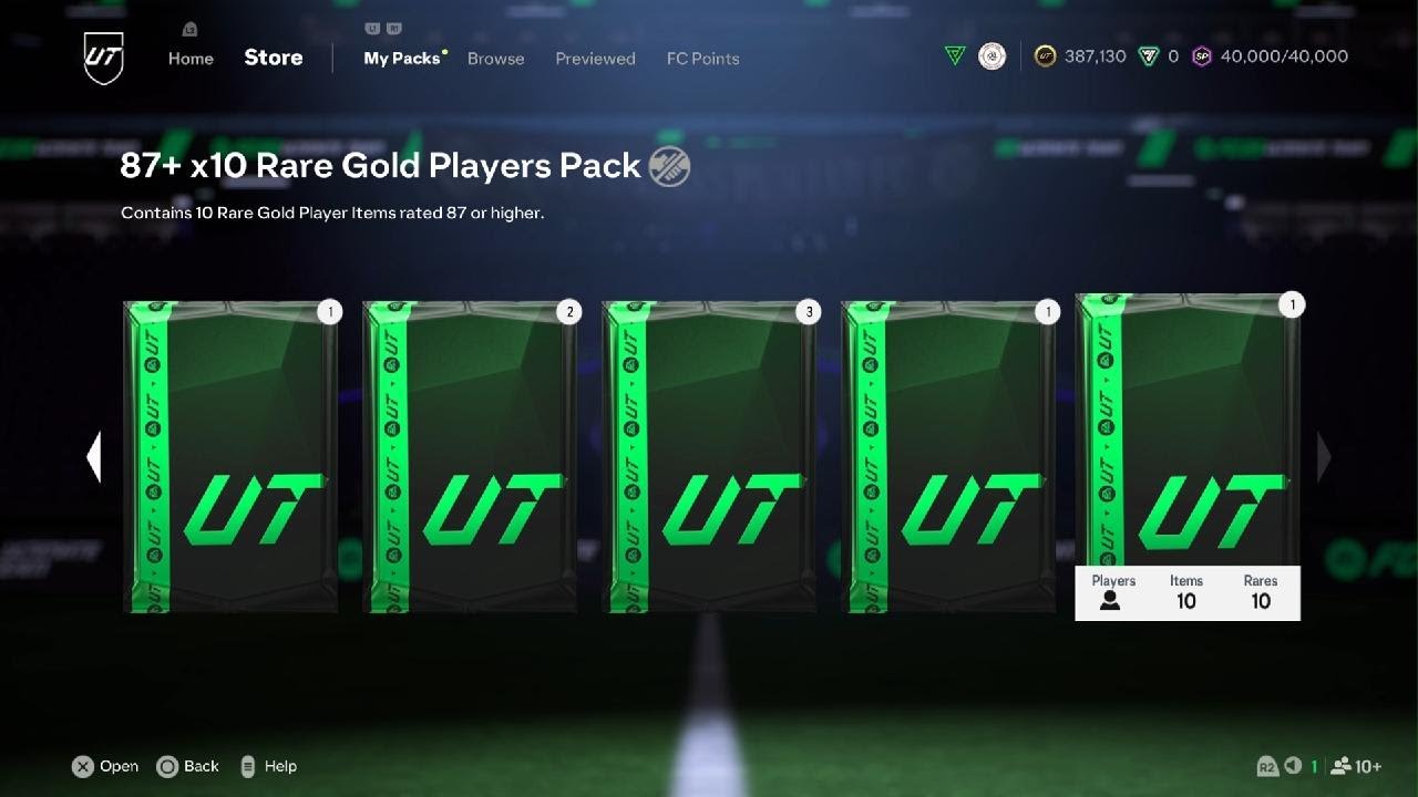 FC 25 87x10 Immortals league Rewards