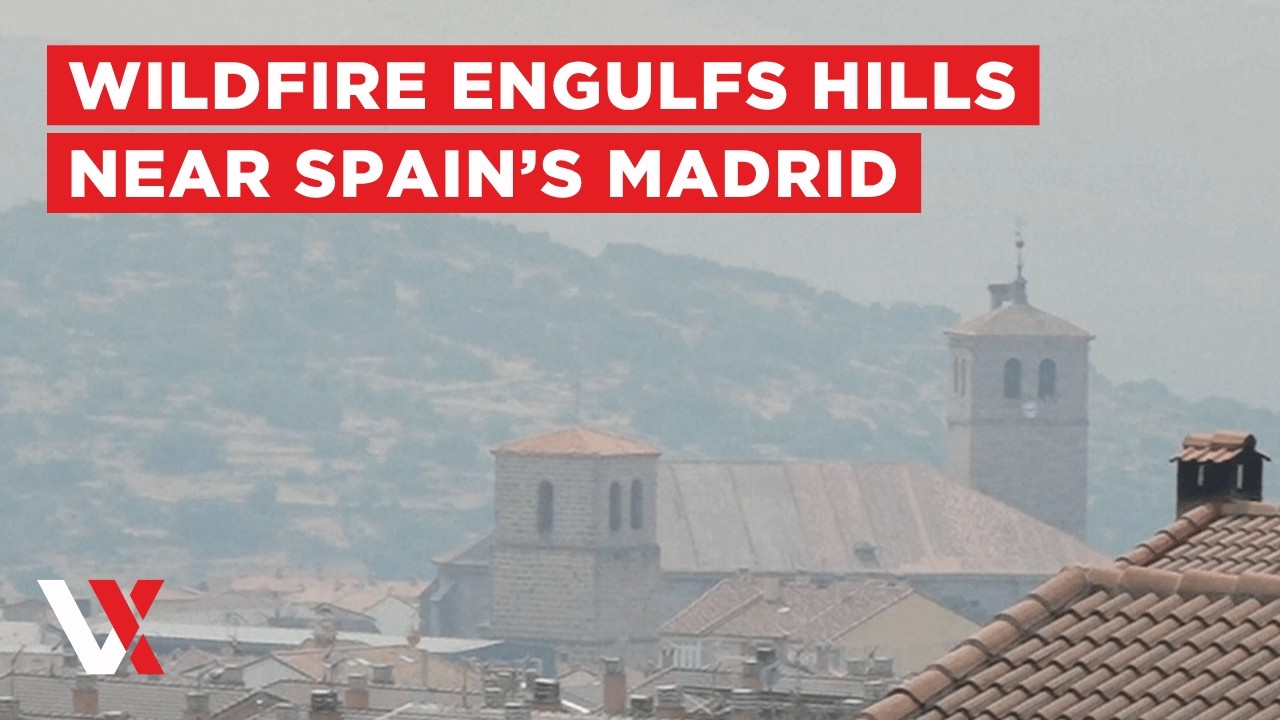LIVE | Smoke Rises Over Hills As Wildfire Continues To Burn | VERTEX