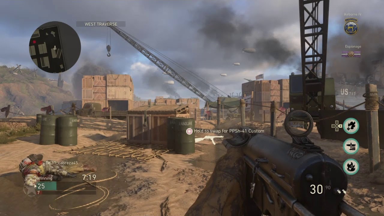 Call of Duty WW2 offline bots ps4 Gameplay