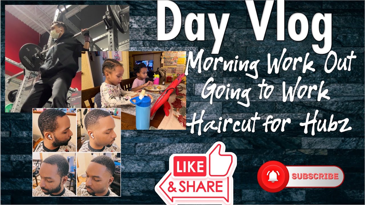 😪😬BUSY DAY! COME SPEND A DAY WITH ME! WATCH ME WORK OUT | WORK | AND CUT MY HUSBANDS HAIR! 💇 