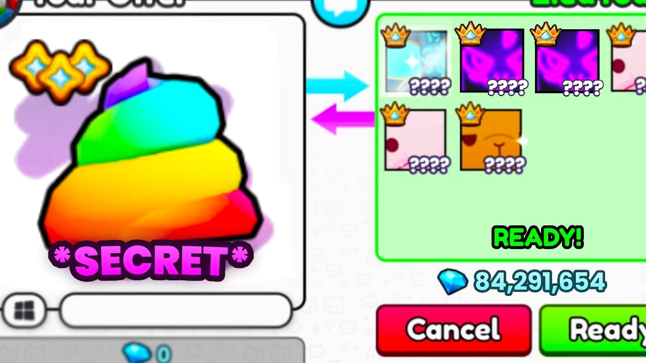 Trading #1 *SECRET* RAINBOW SWIRL for INSANE OFFERS... (Pet Simulator 99)