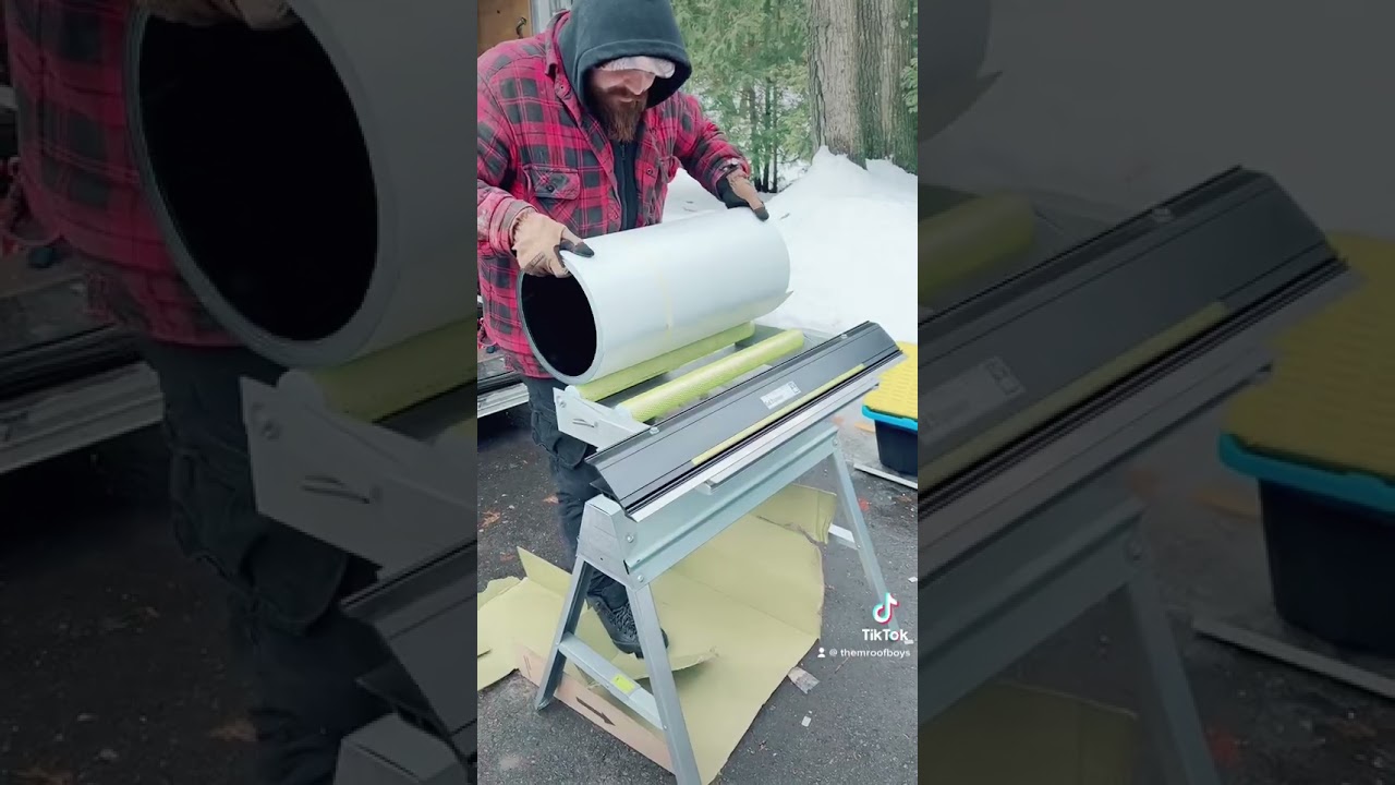 Coil dispenser #roofing #shortsfeed #construction