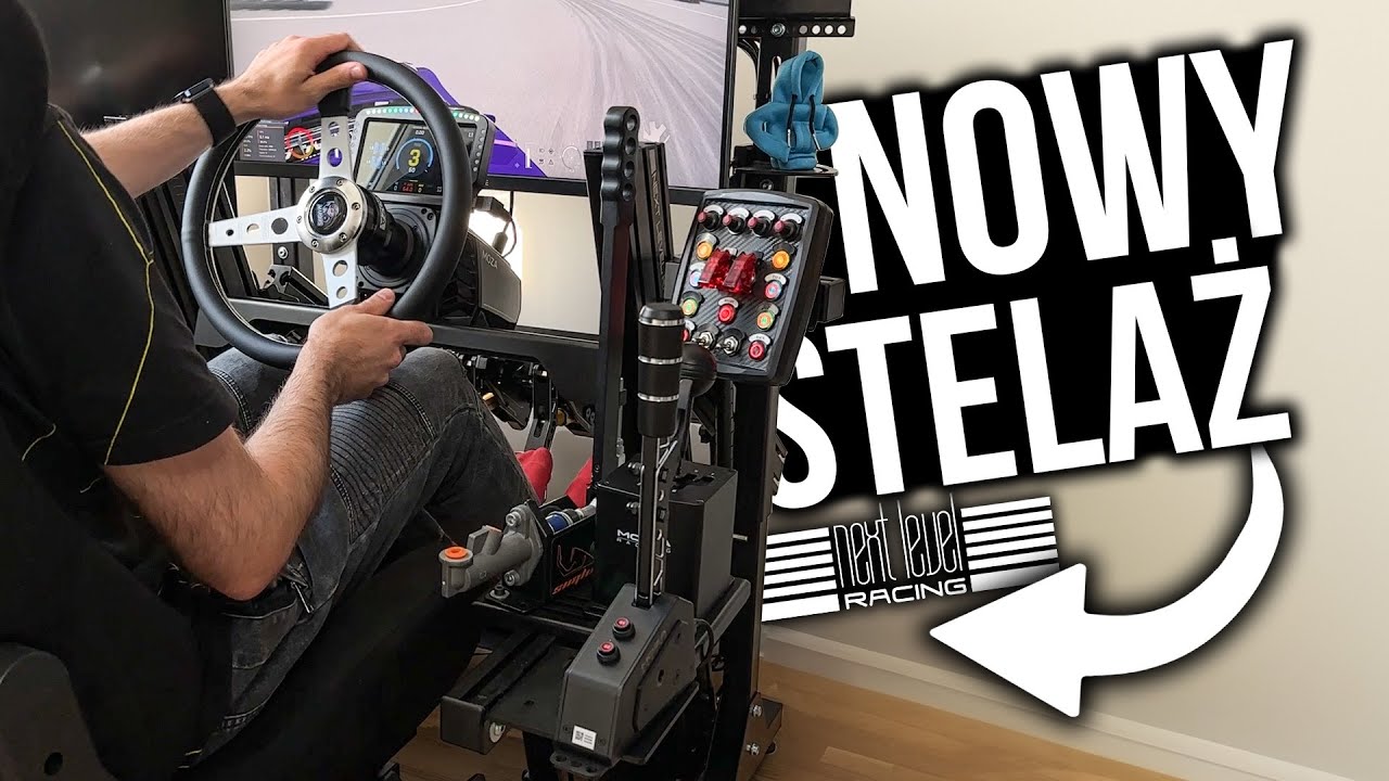 M&Oacute;J NOWY STELAŻ do SIMRACINGU 😍 - Next Level Racing F-GT ELITE 160 😎