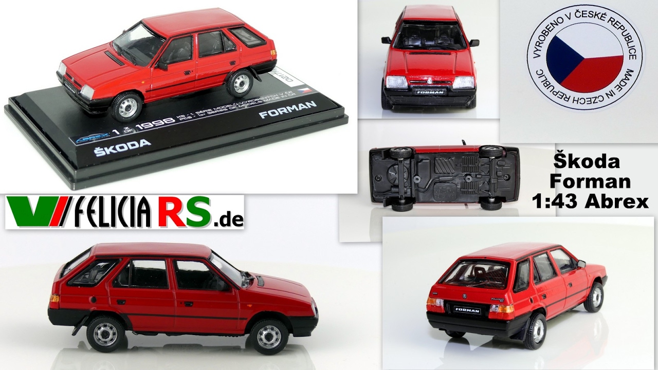 Škoda Forman Limited Edition 1:43 Modell Abrex