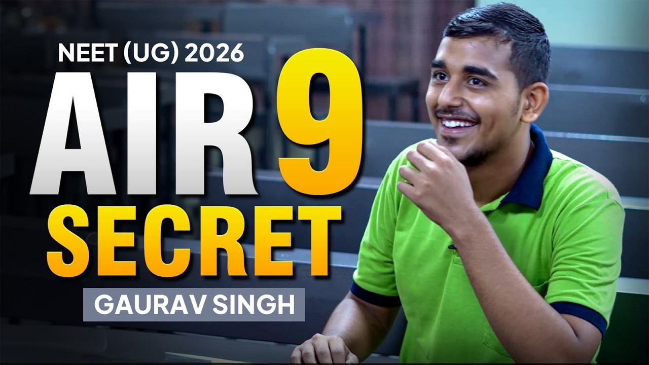 NEET UG 2026 AIR 9 Gaurav Singh Secret Strategy Exposed! 🩺🔥 | ALLEN NEET