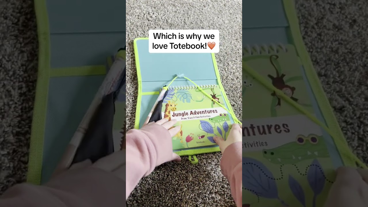 The Totebook Kids Activity Kit provides screen-free entertainment and developmentally stimulating ac