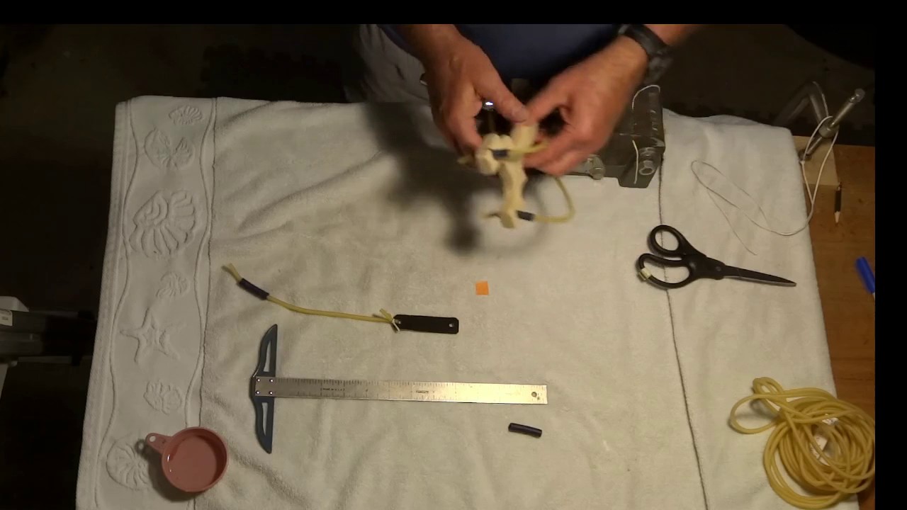 Improved method for attaching single or looped tubes to slingshot frames