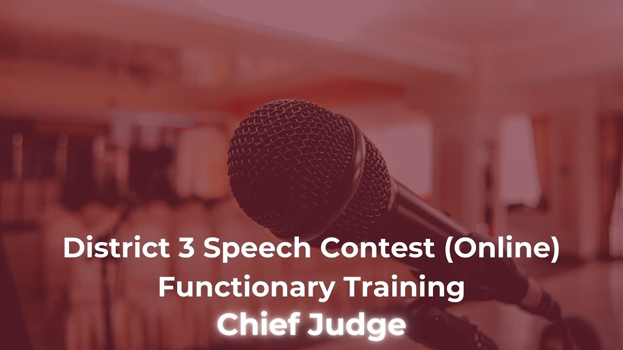 Contest Chief Judge Training