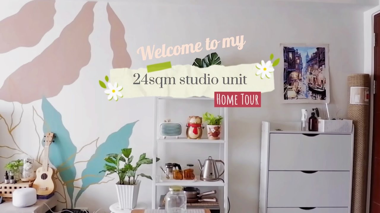 My 24sqm Studio Unit Home Tour  + Small Space Living