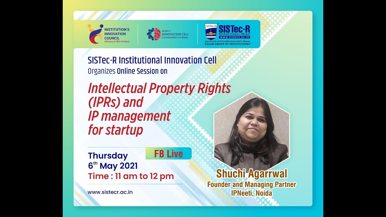 Intellectual Property Rights IPRs and IP Management for Startup