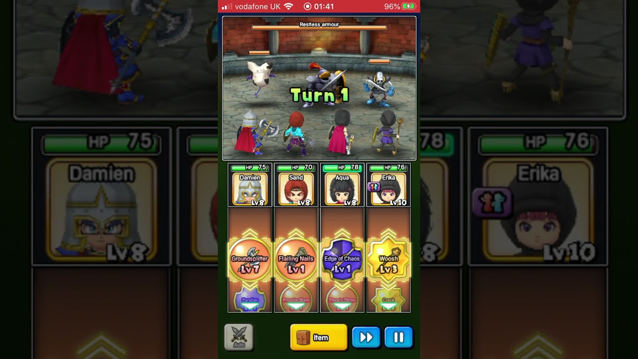 Dragon quest stars Restless armor boss