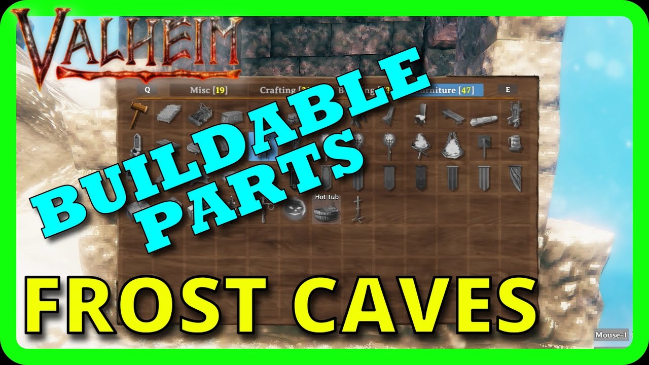 Caves Update | Buildable Parts (Valheim: How to)