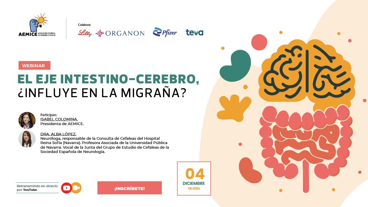 WEBINAR. EL EJE INTESTINO-CEREBRO, ¿INFLUYE EN LA MIGRAÑA?
