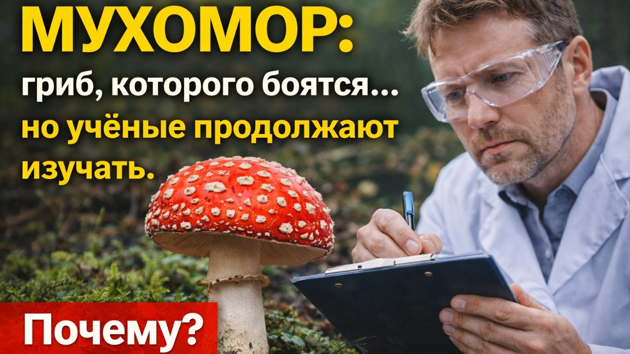 Правда о мухоморе: почему этот гриб одновременно опасный и интересный учёным