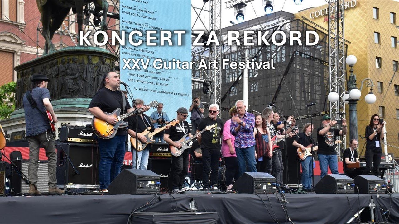 Koncert za rekord - XXV Guitar Art festival - Beograd, Trg Republike