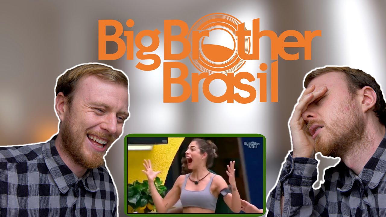 GRINGO APRENDENDO PORTUGUÊS E REAGINDO A BRIGA DO BBB