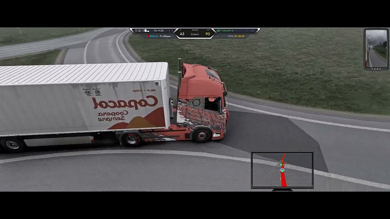 Snowymoon реалистичная графика дождь погода euro truck simulator 2 1.57