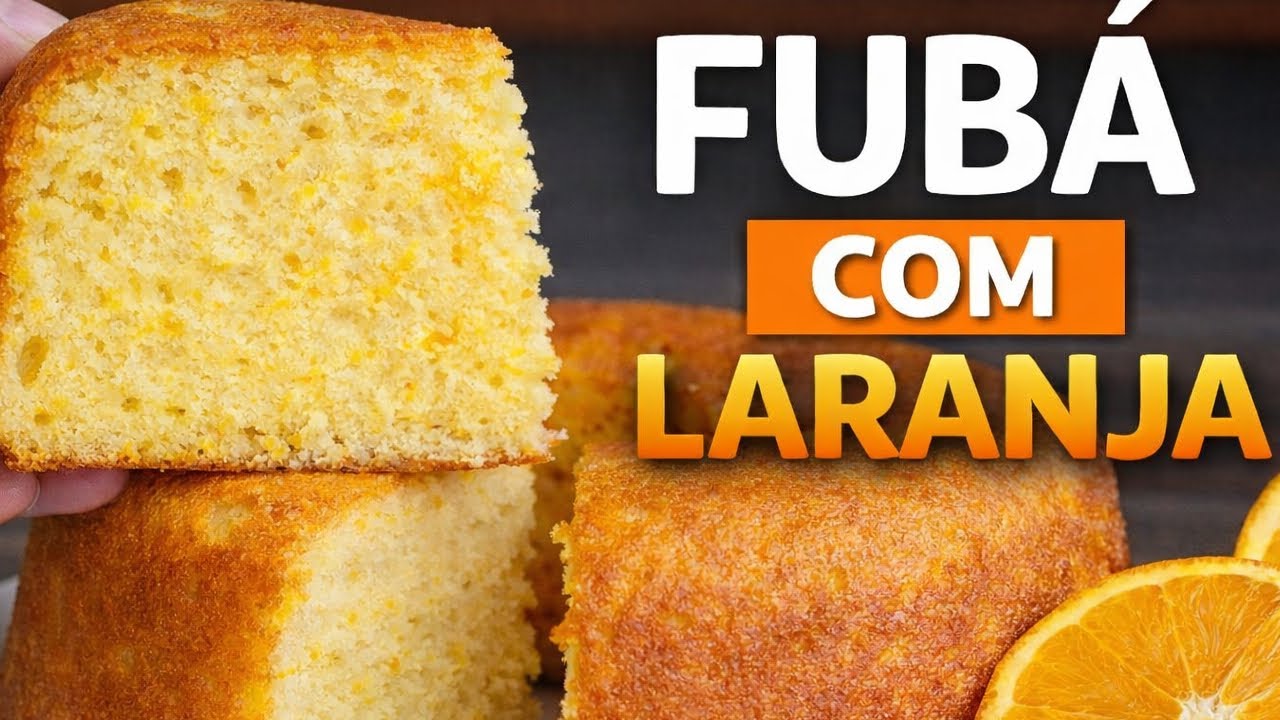 BOLO DE FUBÁ FOFINHO NO LIQUIDIFICADOR  SIMPLES E FÁCIL