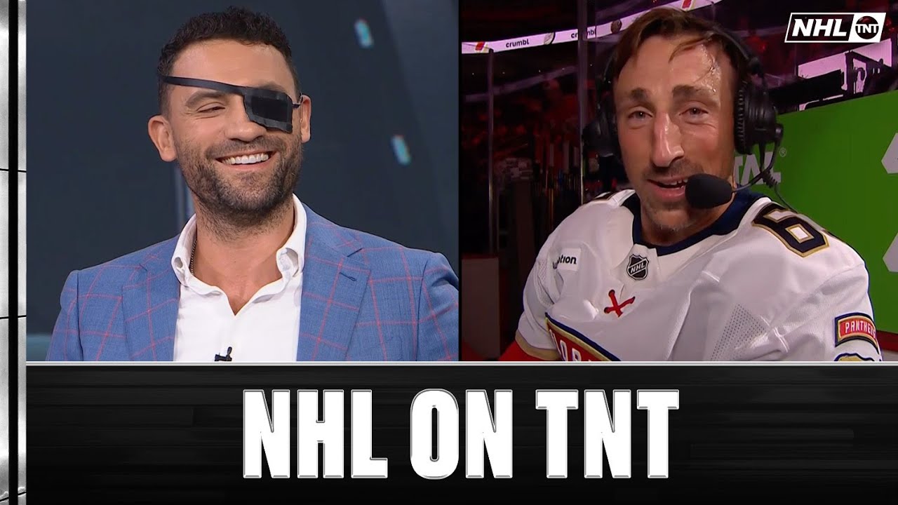 Biz and Brad Marchand had an All-Time Interview Ahead of Panthers-Red Wings 💀