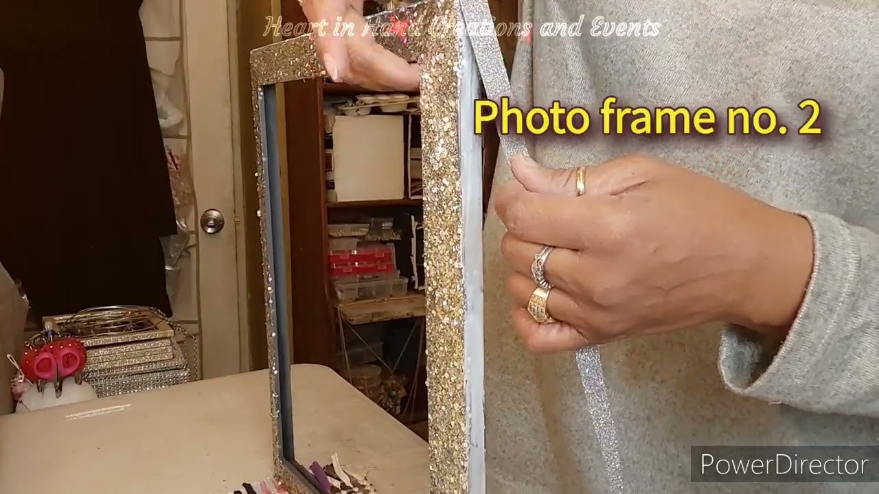 Bling ✨️Glam Photo Frames...🖌✂️DIY
