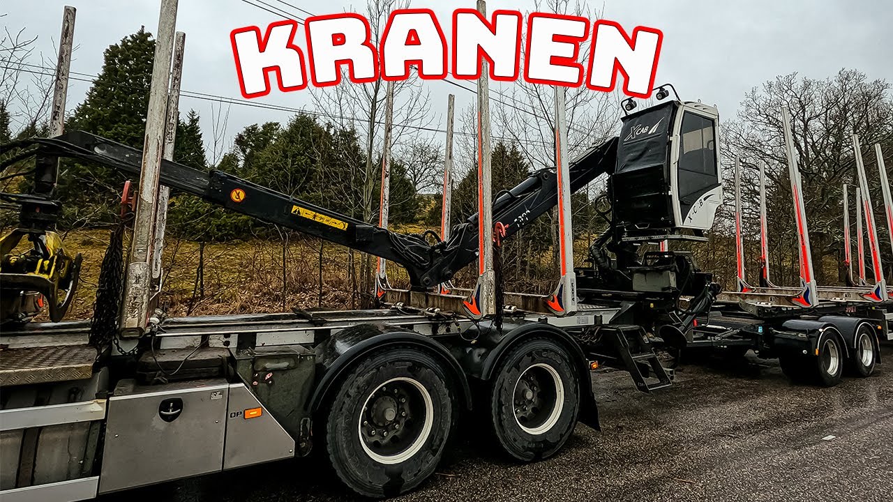 Kranen. Hur det ser ut när jag lastar i hytten. (LOGLIFT 108S)