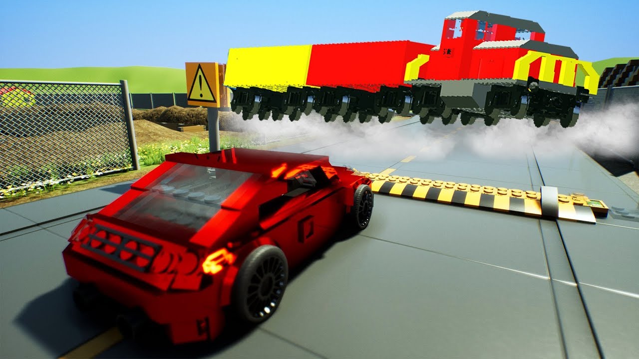 High Speed Bump Crashes And Fails Over Lego Train | Brick Rigs